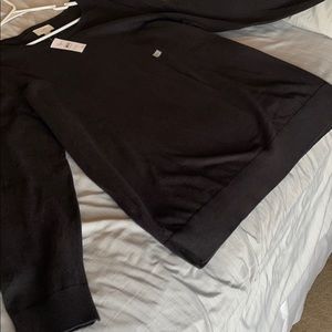 Loft split hem black sweater- xxl